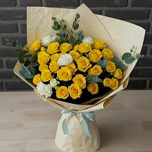 Букет цветов из:  Розы в Александрийской Республики Дагестан