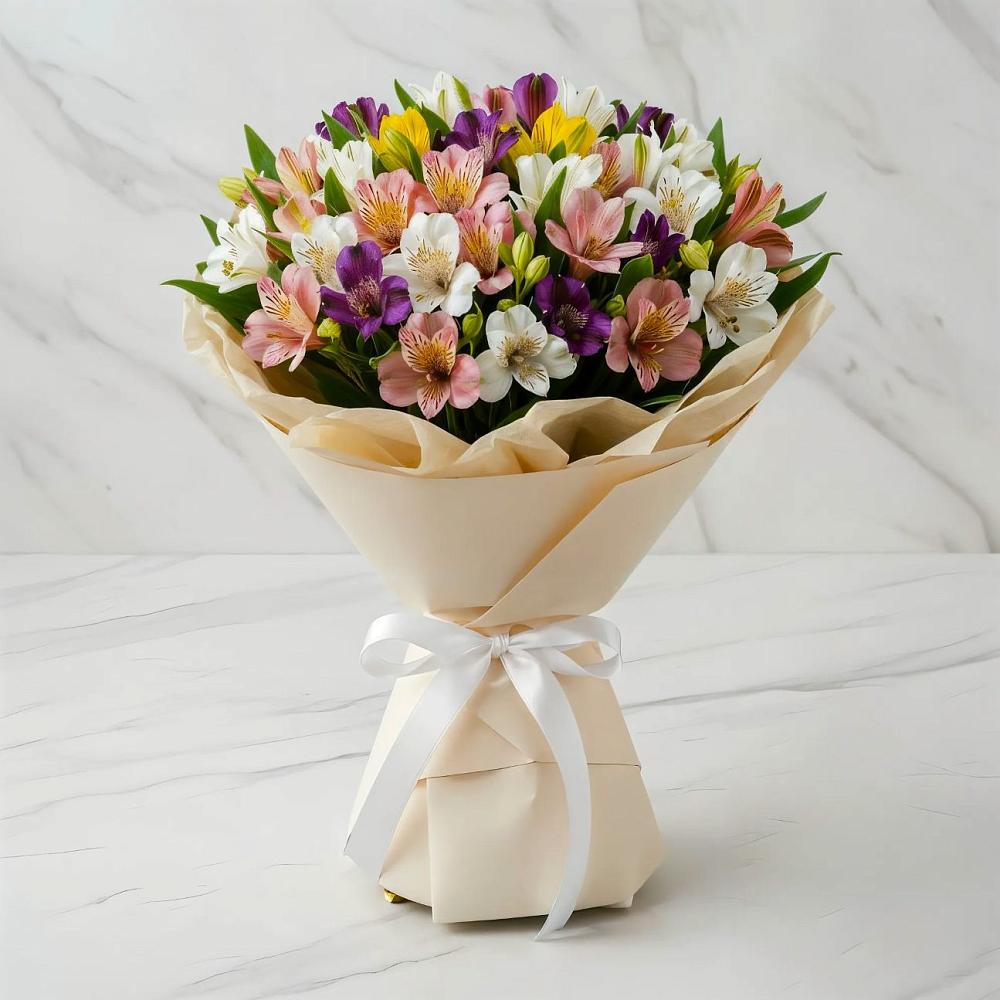 Букет цветов из: Альстромерии в Александрийской Республики Дагестан