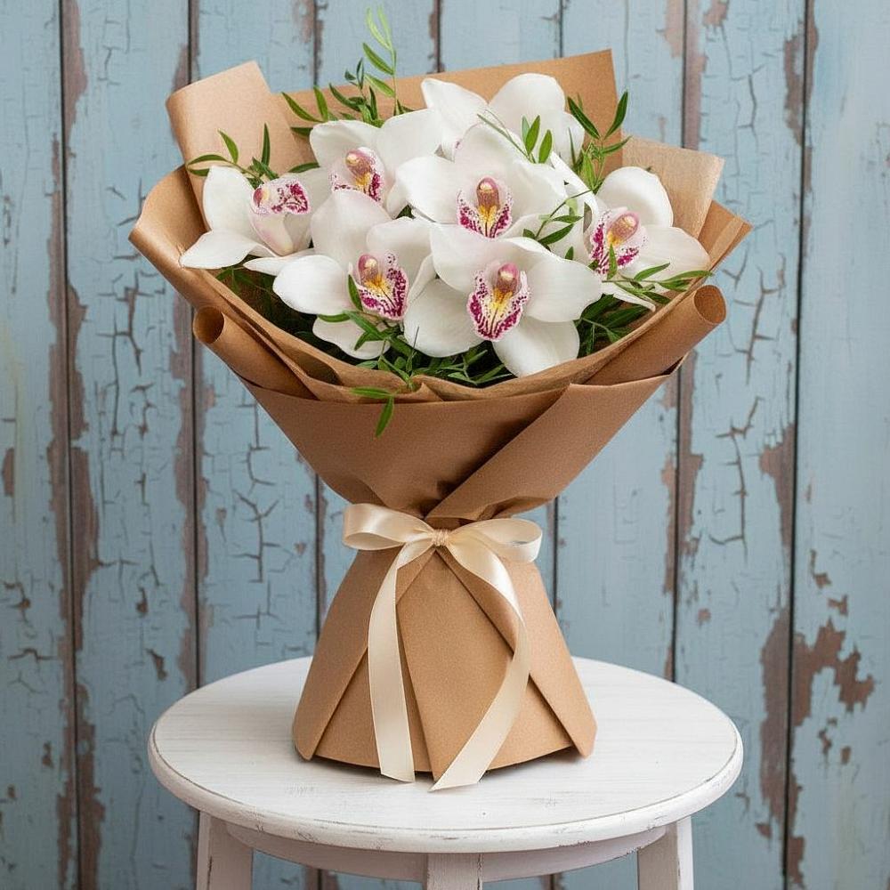 Букет цветов из: Орхидеи и Розы в Александрийской Республики Дагестан