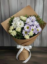 Букет цветов из:  Хризантемы и Розы в Александрийской Республики Дагестан