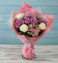 Букет цветов из:  Герберы #REPLACE_PRED# Александрийской Республики Дагестан