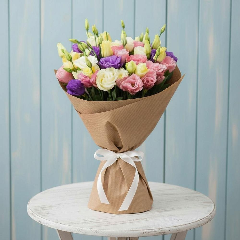 Букет цветов из: Лизиантусы в Александрийской Республики Дагестан