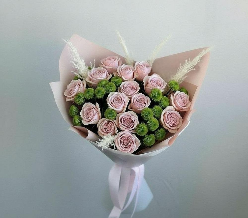 Букет цветов из: Розы и Хризантемы в Александрийской Республики Дагестан