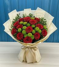 Букет цветов из:  Розы и Хризантемы в Александрийской Республики Дагестан