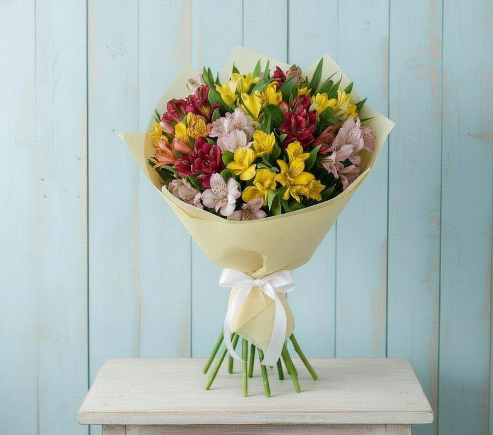 Букет цветов из: Альстромерии в Александрийской Республики Дагестан