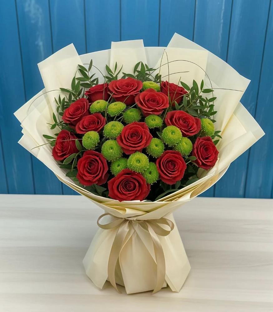 Букет цветов из: Розы и Хризантемы в Александрийской Республики Дагестан