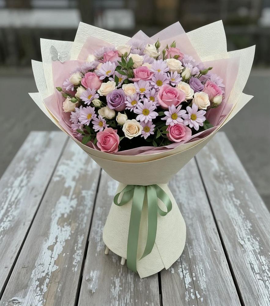 Букет цветов из: Розы и Хризантемы в Александрийской Республики Дагестан