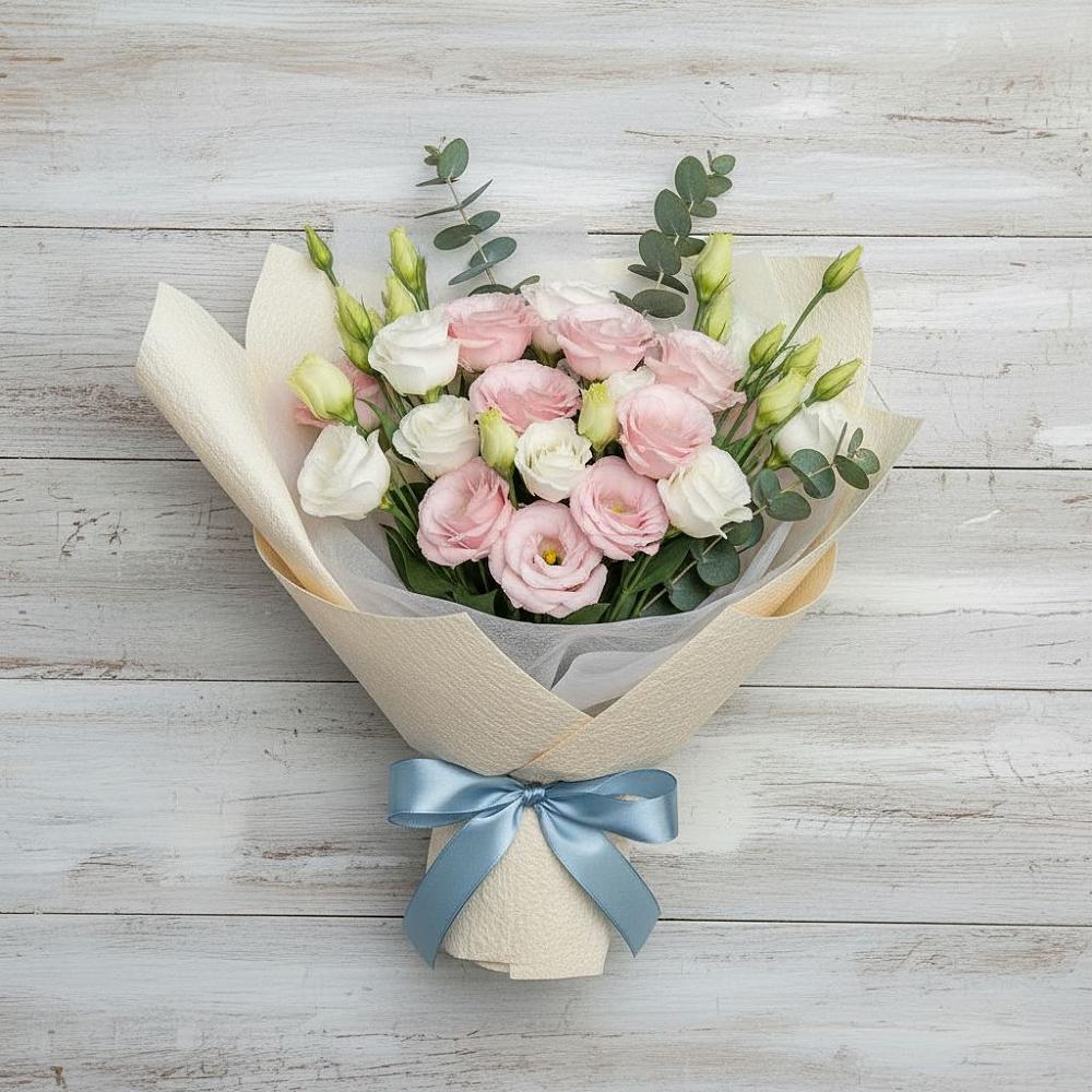 Букет цветов из: Лизиантусы в Александрийской Республики Дагестан